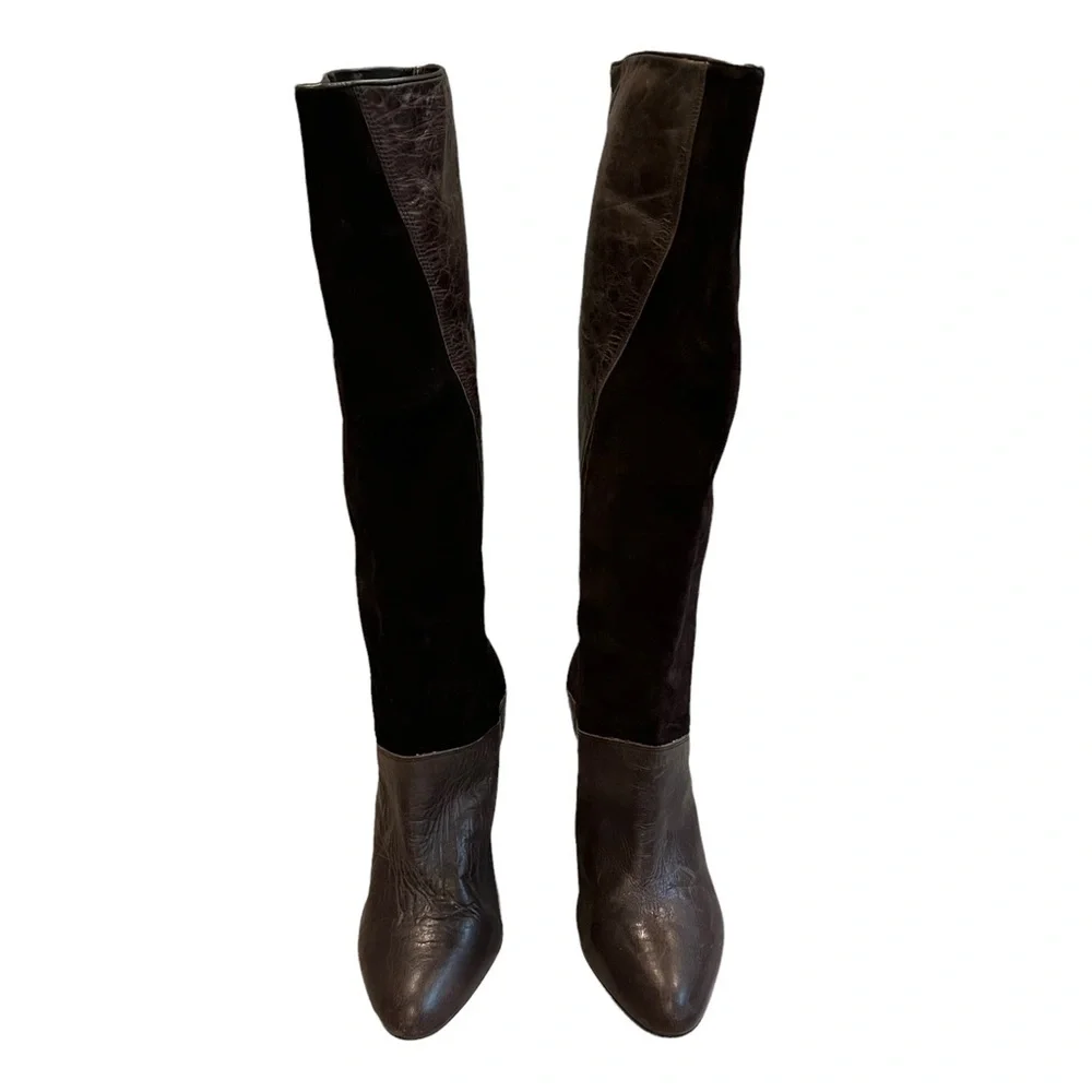 Gianni Bini Vintage Leather Knee High Boots - Picture 4 of 13